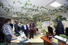بازدید دکتر روح‌الله دهقانی فیروزآبادی رییس جدید جهاددانشگاهی از بخش های مختلف معاونت فرهنگی