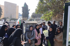 مراسم «زیارت مزار شهدای دانشجوی پیرو خط امام(ره) و شهدای جنگ 12 روزه»